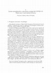 Research paper thumbnail of Lavoro socioeducativo e precarietà ai tempi del Covid-19. Prime note e osservazioni di ricerca