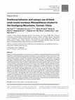 Research paper thumbnail of Positional behavior and canopy use of black snub-nosed monkeys Rhinopithecus strykeri in the Gaoligong Mountains, Yunnan, China