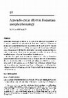 Research paper thumbnail of 10 A pseudo-cyclic effect in Romanian morphophonology