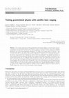 Research paper thumbnail of Testing gravitational physics with satellite laser ranging