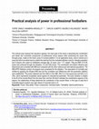 Research paper thumbnail of Practical analysis of power in professional footballers