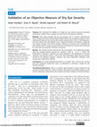 Research paper thumbnail of Validation of an Objective Measure of Dry Eye Severity