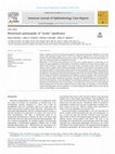 Research paper thumbnail of Monoclonal gammopathy of “ocular” significance