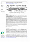 Research paper thumbnail of The impact of economic growth, trade openness and manufacturing on CO2 emissions in India: an autoregressive distributive lag (ARDL) bounds test approach