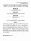 Research paper thumbnail of CAUSALITY AND COINTEGRATION AMONG STOCK MARKET INDICES: A STUDY OF DEVELOPED MARKETS WITH SENSEX