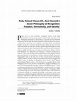 Research paper thumbnail of Pada, Roland Theuas DS., Axel Honneth’s Social Philosophy of Recognition: Freedom, Normativity, and Identity