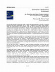 Research paper thumbnail of Book Review: Governance in the Business Environment (By: Guler Aras and David Crowther)