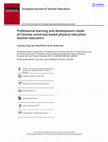 Research paper thumbnail of Professional learning and development needs of Chinese university-based physical education teacher educators