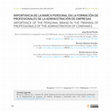 Research paper thumbnail of Importancia de la marca personal en la formación de profesionales de la administración de empresas