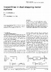 Research paper thumbnail of Instabilities in dual stepping motor systems