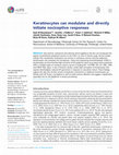 Research paper thumbnail of Keratinocytes can modulate and directly initiate nociceptive responses