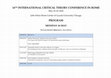 Research paper thumbnail of Loyola University Chicago, John Felice Rome Center, Rome, 14th International Critical Theory Conference in Rome, Paper: “Populism as Regression. On the Actuality of Franz Neumann's Political Psychoanalysis”, May 18th, 2022 (PROGRAM)