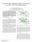 Research paper thumbnail of Netml-ns3-click: Modeling of Routers in Netml/ns3 by means of the Click Modular Router