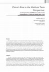 Research paper thumbnail of China's Rise in the Medium Term Perspective: an Interpretation of Differences in Economic Performance of China and Russia since 1949