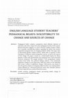 Research paper thumbnail of English language student teachers' pedagogical beliefs: Susceptibility to change and sources of change