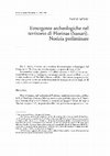 Research paper thumbnail of Emergenze archeologiche nel territorio di Florinas (Sassari): notizia preliminare