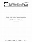 Research paper thumbnail of Taylor Rule Under Financial Instability