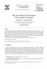 Research paper thumbnail of Why has inflation in the European Union stopped converging?