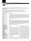 Research paper thumbnail of Isolated relapse of a lymphoblastic leukemia T cell precursor in the epididymis