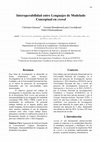 Research paper thumbnail of Interoperabilidad entre lenguajes de modelado conceptual en crowd