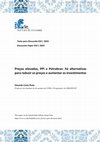 Research paper thumbnail of Preços elevados, PPI e Petrobras: há alternativas para reduzir os preços e aumentar os investimentos