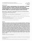 Research paper thumbnail of Towards a better understanding of the generation of fructan structure diversity in plants: molecular and functional characterization of a sucrose:fructan 6-fructosyltransferase (6-SFT) cDNA from perennial ryegrass (Lolium perenne)