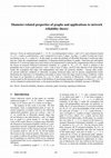 Research paper thumbnail of Diameter-related properties of graphs and applications to network reliability theory