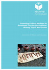 Research paper thumbnail of Promoting cultural heritage for sustainable tourism development: Madang, Papua New Guinea