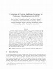 Research paper thumbnail of Prediction of Protein Backbone Structure by Preference Classification with SVM