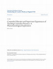 Research paper thumbnail of Counselor Educator and Supervisor Experiences of Teaching Counselor Presence: A Phenomenological Exploration