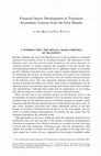 Research paper thumbnail of Financial Sector Development in Transition Economies: Lessons from the First Decade