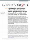 Research paper thumbnail of The paradox of highly effective sofosbuvir-based combination therapy despite slow viral decline: can we still rely on viral kinetics?