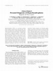 Research paper thumbnail of Prenatal diagnosis of hypochondroplasia: Report of two cases