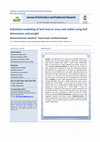 Research paper thumbnail of Individual modelling of leaf area in cress and radish using leaf dimensions and weight