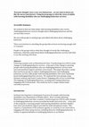 Research paper thumbnail of “Everyone thought I was a very very bad person… no one want to know you like the nurses and doctors”: Using focus groups to elicit the views of adults with learning disability who use challenging behaviour services