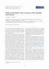 Research paper thumbnail of Plastics in the shadow of the coronavirus: Don’t prohibit, teach instead!