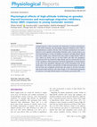 Research paper thumbnail of Physiological effects of high-altitude trekking on gonadal, thyroid hormones and macrophage migration inhibitory factor (MIF) responses in young lowlander women