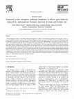 Research paper thumbnail of Exposure to the estrogenic pollutant bisphenol A affects pain behavior induced by subcutaneous formalin injection in male and female rats