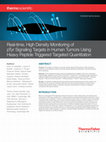 Research paper thumbnail of Real-time, High Density Monitoring of pTyr Signaling Targets in Human Tumors Using Heavy Peptide Triggered Targeted Quantitation