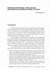 Research paper thumbnail of Oposición partidaria y (des) lealtad democrática en América Latina (1978-2010)