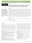 Research paper thumbnail of Relationships among net primary productivity, nutrients and climate in tropical rain forest: a pan-tropical analysis