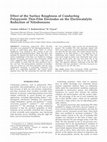 Research paper thumbnail of Effect of the surface roughness of conducting polypyrrole thin-film electrodes on the electrocatalytic reduction of nitrobenzene