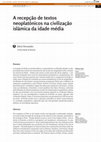 Research paper thumbnail of A recepção de textos neoplatônicos na civilização islâmica da idade média