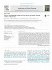 Research paper thumbnail of Effect of tree planting design and tree species on human thermal comfort in the tropics