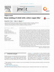 Research paper thumbnail of Braze welding of cobalt with a silver–copper filler