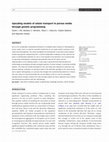 Research paper thumbnail of Upscaling models of solute transport in porous media through genetic programming