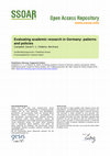 Research paper thumbnail of Evaluating academic research in Germany: patterns and policies