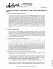 Research paper thumbnail of Curriculum Exchange: Transforming Teaching Through Implementing Inquiry