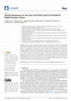 Research paper thumbnail of Tensile Response of As-Cast CoCrFeNi and CoCrFeMnNi High-Entropy Alloys