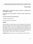 Research paper thumbnail of Politicas Publicas Con Perspectiva De Genero en Preescolar La Invisibilidad De Las Masculinidades en La Infancia